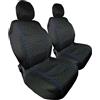 Susy Shop Coprisedili Auto Anteriori Universali, Design Geometrico, Coppia Di Fodere Protettive Anteriori Compatibili (Nero/Blu)