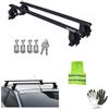 CLICK & GO COMPATIBILE CON DR dr 4 - Evo 4 5 porte per anno 2019 con tetto liscio FIX012G BARRE PORTATUTTO 130CM PER TETTO AUTO COMPLETA DI KIT MONTAGGIO E SERRATURA CHIAVI BARRA MENABÒ IN ACCIAIO