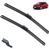 Autopixl Tergicristallo LHD Spazzole tergicristallo anteriori compatibili con Opel Corsa F 2019-2023 Parabrezza Parabrezza Finestra Auto Spazzole antipioggia 24''+16''