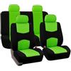 YOUCAI Coprisedili Anteriori per Auto Con Copripoggiatesta/Set Copri-Sedile per Anteriori e Posteriori Accessori Auto Interno Protezione per Sedili Auto Coprisedile Universale Verde 5 Posti