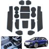 GAFAT Compatibile con Audi Q4 e-tron EV Electric 2021-2024 2025 Tappetini Antiscivolo, Q4 Etron Sportback Tappetini in Gomma per Console Centrale, Cuciture della Porta, Q4 etron Accessori (Blu)