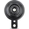 Yumfugu Confezione da 1 fischietto per auto, 12 V, rotondo, forte, impermeabile, kit di ricambio universale per la maggior parte dei veicoli elettrici, moto, auto (nero)