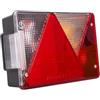 Aspöck Fanalino Posteriore Destro per Rimorchi Fanale Posteriore DX Luce per Rimorchio Camper Caravan 5 Funzioni Connettore a Baionetta 5 Pin Multipoint IV