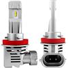 Lafeier H11 H8 H9 H16 lampadine LED per fari, 12000 lm per set, 6500 K, bianco freddo, senza fili, confezione da 2