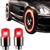 MasYosh Cappucci per valvole auto, 2 pezzi universali fluorescenti per pneumatici auto, cappucci per valvole pneumatici, coperchi per steli luminosi al buio, per auto, biciclette e moto, pneumatici