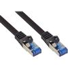 Alcasa 8060-SF003S cavo di rete Nero 0,25 m Cat6a S/FTP (S-STP)