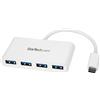 StarTech.com Hub USB-C a 4 porte USB 3.0 - USB-C a 4x USB-A - Alimentato via bus - Bianco