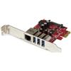 StarTech.com Scheda Espansione PCI Express USB 3.0 a 3 porte con UASP + Gigabit Ethernet