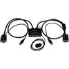 StarTech.com Switch Commutatore KVM USB VGA a 2 porte - Alimentato via USB con pulsante di commutazione a distanza