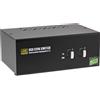 InLine KVM Switch desktop, 2 porte, Dual Monitor, DP 1.2, 4K, USB 2.0, Audio