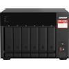 QNAP TS-673A NAS Tower Collegamento ethernet LAN Nero V1500B