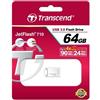 Transcend JetFlash 710S 64GB unità flash USB USB tipo A 3.2 Gen 1 (3.1 Gen 1) Argento