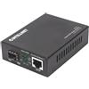 Intellinet 508216 convertitore multimediale di rete 1000 Mbit/s Nero