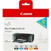 Canon 5 Cartucce d'inchiostro Multipack PGI-72 MBK/C/M/Y/R