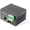 StarTech.com Media converter fibra a Ethernet 30W - Convertitore gigabit fibra ottica rame per uso industriale - PoE+ Media