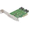 StarTech.com Adattatore SSD M.2 NGFF a 3 porte - 1x M.2 PCIe ( NVMe) , 2x M.2 SATA III M.2 - PCIe 3.0
