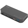 Digitus Switch KVM, 2 porte, 4K60Hz, 2 x DP in, 1 x DP/HDMI out