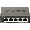 D-Link DGS-1100-05V2/E switch di rete Gestito L2 Gigabit Ethernet (10/100/1000) Nero