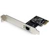 StarTech.com Scheda di Rete Ethernet PCI express x4 ad 1 porta da 10Gb - Adattatore PCIe NIC Gigabit Ethernet a doppio profilo