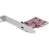 StarTech.com Scheda PCIe USB 3.2 Gen 2x2 a 1 porta - USB-C SuperSpeed 20Gbps PCI Express 3.0 x4- Host Controller Card - USB