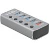 DeLOCK 63262 hub di interfaccia USB 3.2 Gen 1 (3.1 Gen 1) Type-B 5000 Mbit/s Grigio