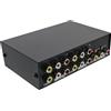 InLine AV Switch manuale a 4 porte, 3x RCA IN/OUT
