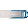 SanDisk Ultra Flair unità flash USB 128 GB USB tipo A 3.2 Gen 1 (3.1 Gen 1) Blu, Argento
