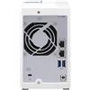 QNAP TS-233 server NAS e di archiviazione Mini Tower Collegamento ethernet LAN Bianco Cortex-A55