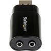 StarTech.com Scheda Audio Esterna Stereo USB 2.0 - Adattatore esterno scheda audio Stereo USB 2.0 a 3,5 mm Jack audio