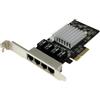 StarTech.com Scheda di rete PCIe Gigabit Power over Ethernet a 4 porte - Adattatore PCI express - Intel I350 NIC