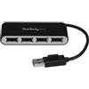 StarTech.com Hub USB 2.0 portatile a 4 porte con cavo integrato - Perno e Concentratore USB compatto - Mini Hub USB2.0