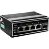LevelOne IGP-0502 switch di rete Non gestito Gigabit Ethernet (10/100/1000) Supporto Power over Ethernet (PoE) Nero