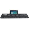 Logitech K780 Multi-Device Wireless Keyboard tastiera RF senza fili + Bluetooth QWERTZ Tedesco Grigio, Bianco
