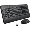 Logitech Advanced MK540 tastiera Mouse incluso USB QWERTY US International Nero, Bianco
