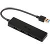 i-tec Advance U3HUB404 hub di interfaccia USB 3.2 Gen 1 (3.1 Gen 1) Type-A 5000 Mbit/s Nero