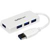 StarTech.com Hub portatile mini USB 3.0 SuperSpeed a 4 porte - Perno e concentratore per Ultrabook USB 3.0 con cavo integrato -