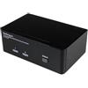 StarTech.com Switch KVM USB doppio DisplayPort 2 porte con audio e hub USB 2.0