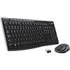 Logitech Wireless Combo MK270 tastiera Mouse incluso RF Wireless QWERTY US International Nero, Argento