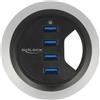 DeLOCK 62868 hub di interfaccia USB 3.2 Gen 1 (3.1 Gen 1) Type-A 5000 Mbit/s Nero