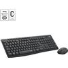 Logitech MK295 Silent Wireless Combo tastiera Mouse incluso RF Wireless QWERTZ Svizzere Grafite