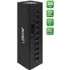 InLine 4043718214419 hub di interfaccia USB 3.2 Gen 1 (3.1 Gen 1) Type-A 5000 Mbit/s Nero