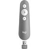 Logitech R500 puntatore wireless Bluetooth/RF Grigio