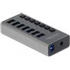 DeLOCK 63669 hub di interfaccia USB 3.2 Gen 1 (3.1 Gen 1) Type-B 5000 Mbit/s Grigio