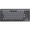Logitech MX Mini Mechanical tastiera RF Wireless QWERTY Inglese UK Grafite, Grigio