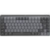 Logitech MX Mini Mechanical tastiera RF senza fili + Bluetooth QWERTZ Tedesco Grafite, Grigio