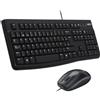 Logitech Desktop MK120 tastiera Mouse incluso USB QWERTY Spagnolo Nero
