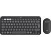 Logitech Pebble 2 Combo tastiera Mouse incluso RF senza fili + Bluetooth QWERTZ Tedesco Grafite