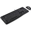 Logitech Desktop MK120 tastiera Mouse incluso USB QWERTY Inglese britannico Nero