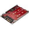StarTech.com Adattatore per 2 Dischi SSD M.2 a SATA per alloggio da 2,5 - RAID