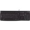Logitech K120 Corded Keyboard tastiera USB QWERTY US International Nero